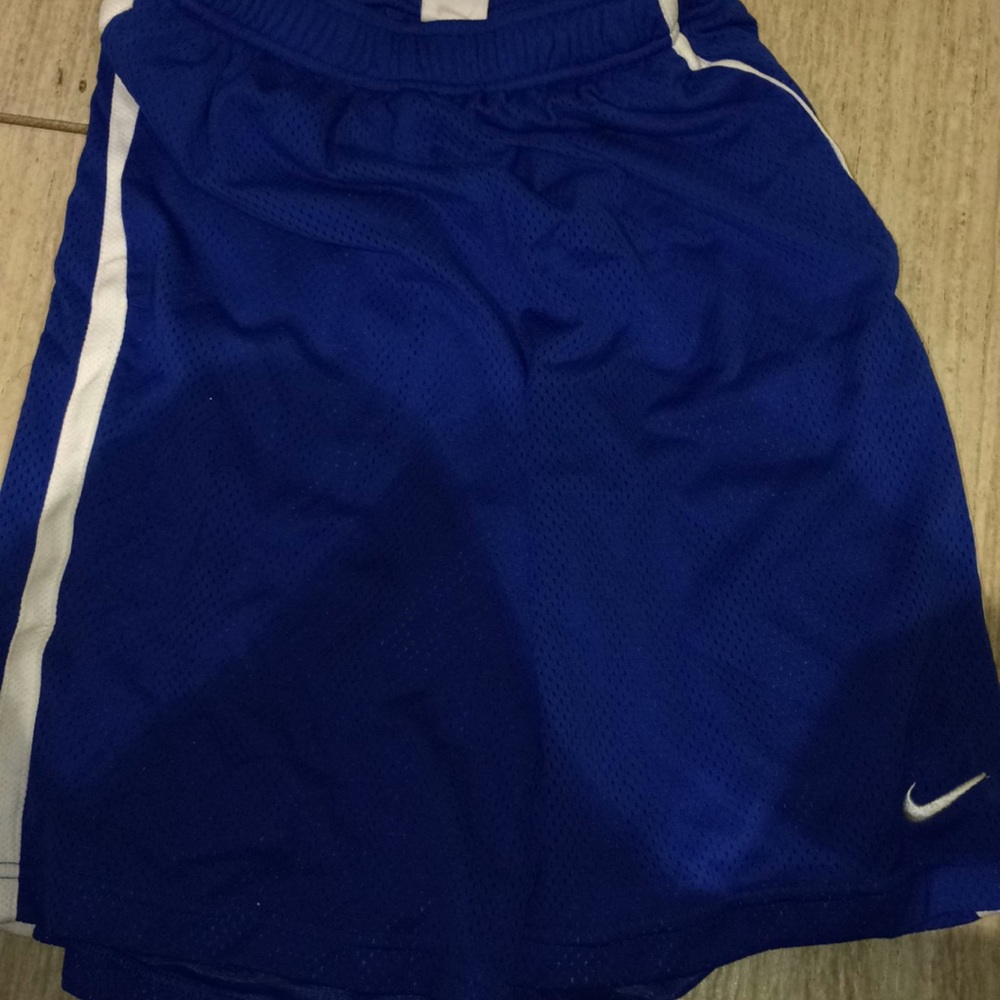 Mesh blue nike shorts